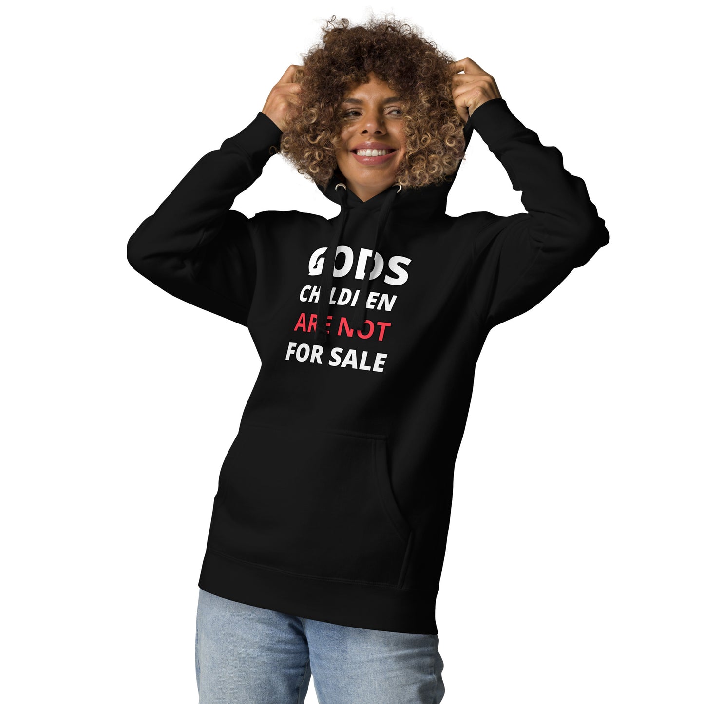 π Gods Children are NOT for Sale | Text inspired Adult Unisex Hoodie