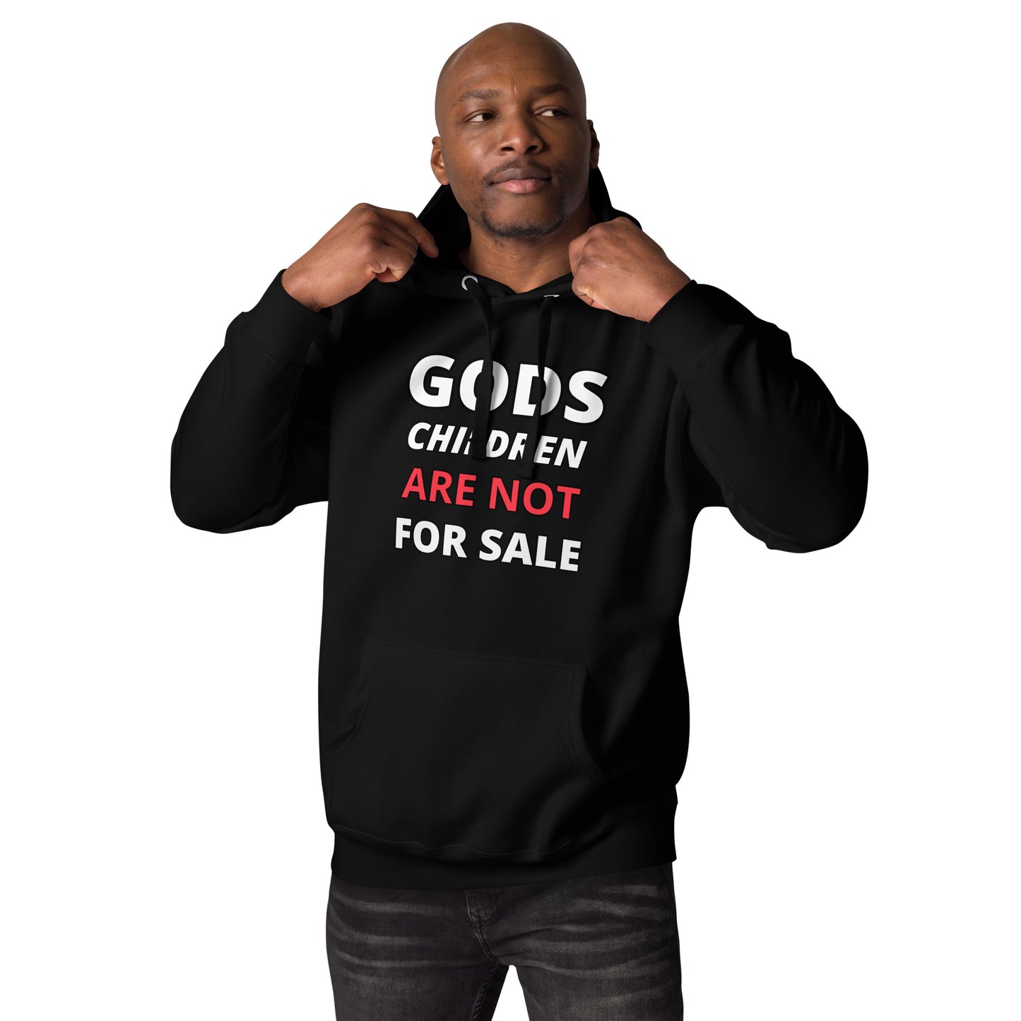 π Gods Children are NOT for Sale | Text inspired Adult Unisex Hoodie