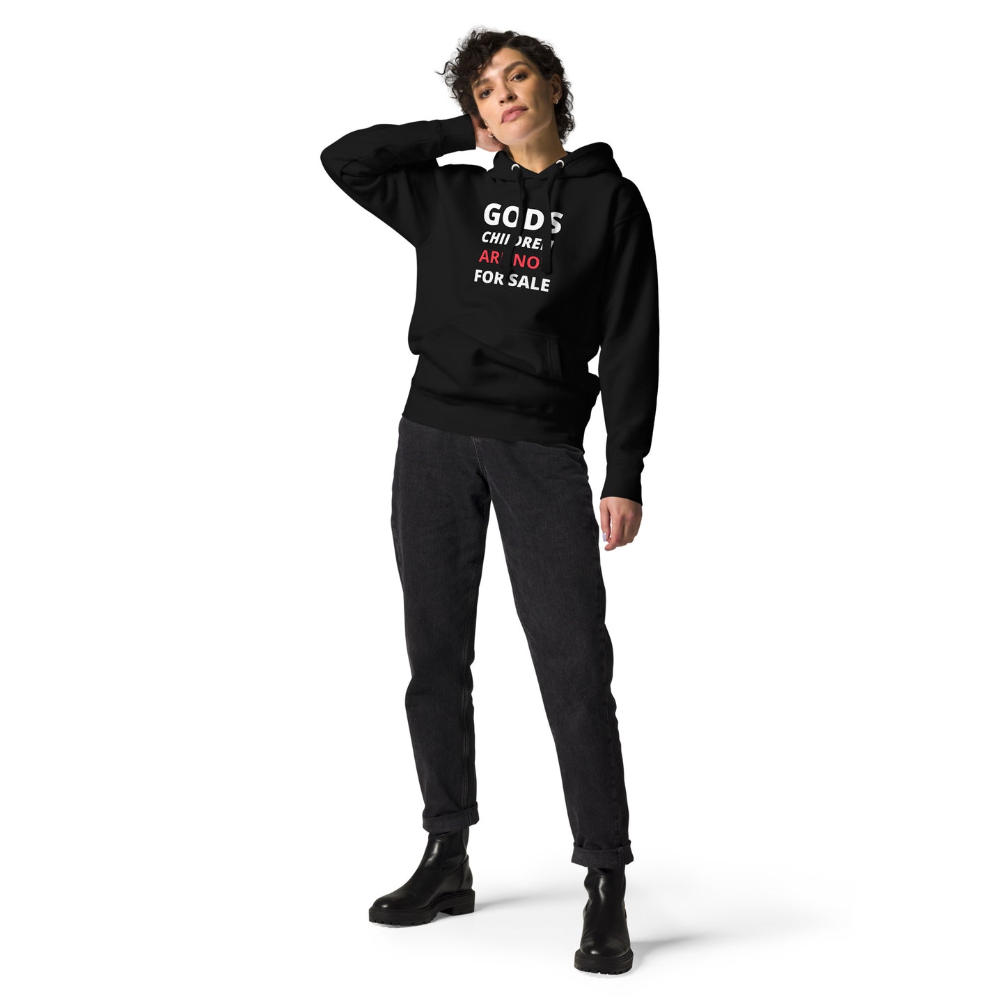 π Gods Children are NOT for Sale | Text inspired Adult Unisex Hoodie