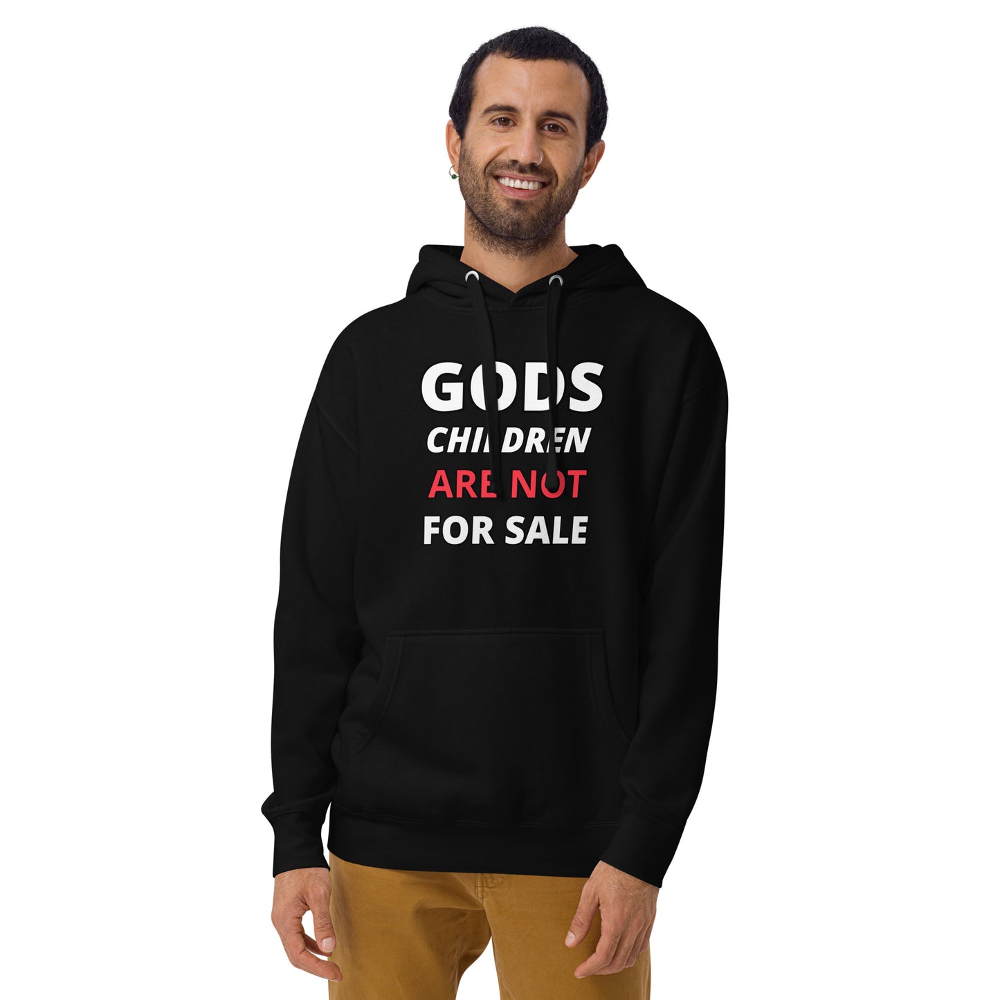 π Gods Children are NOT for Sale | Text inspired Adult Unisex Hoodie