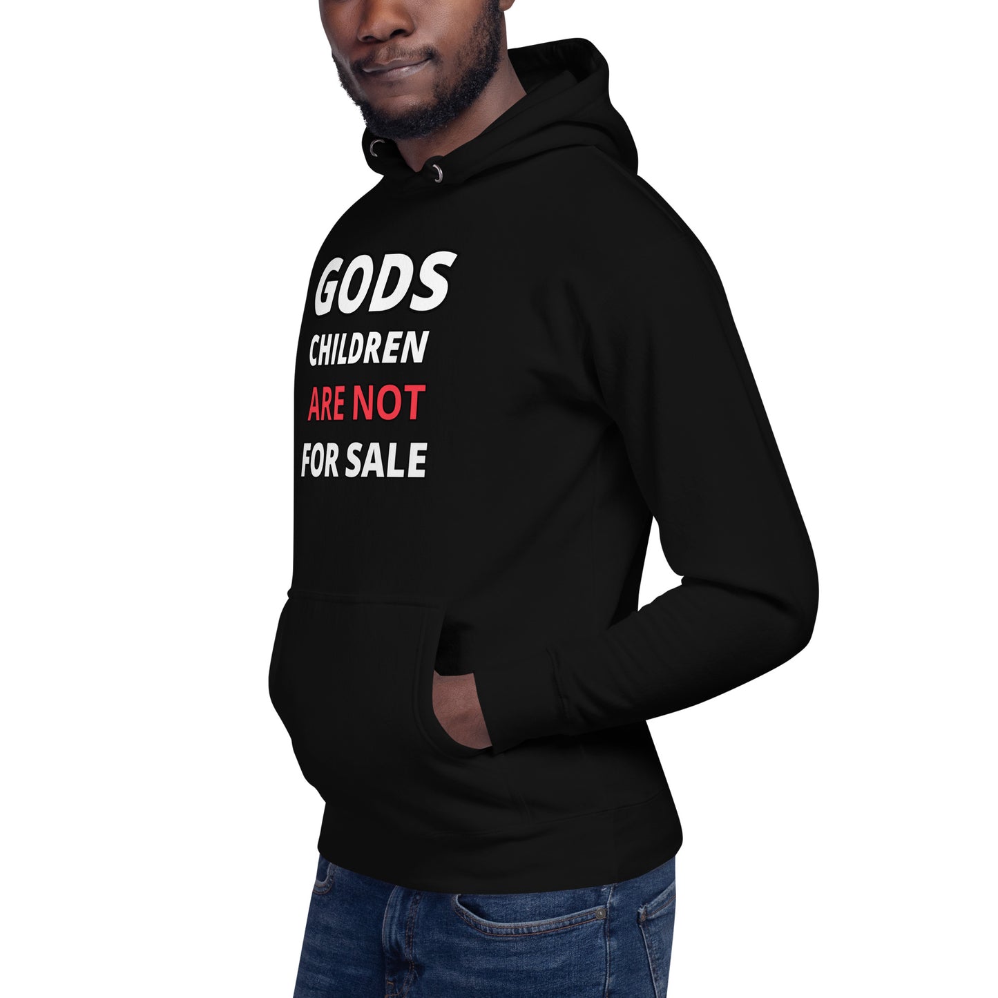 π Gods Children are NOT for Sale | Text inspired Adult Unisex Hoodie