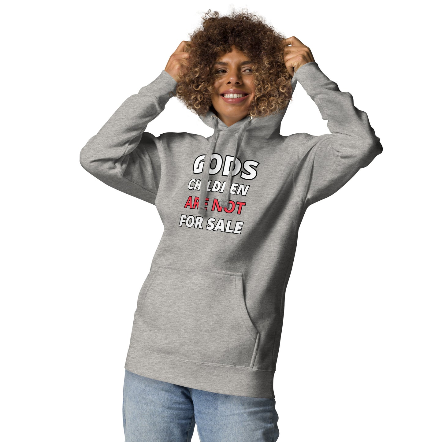 π Gods Children are NOT for Sale | Text inspired Adult Unisex Hoodie