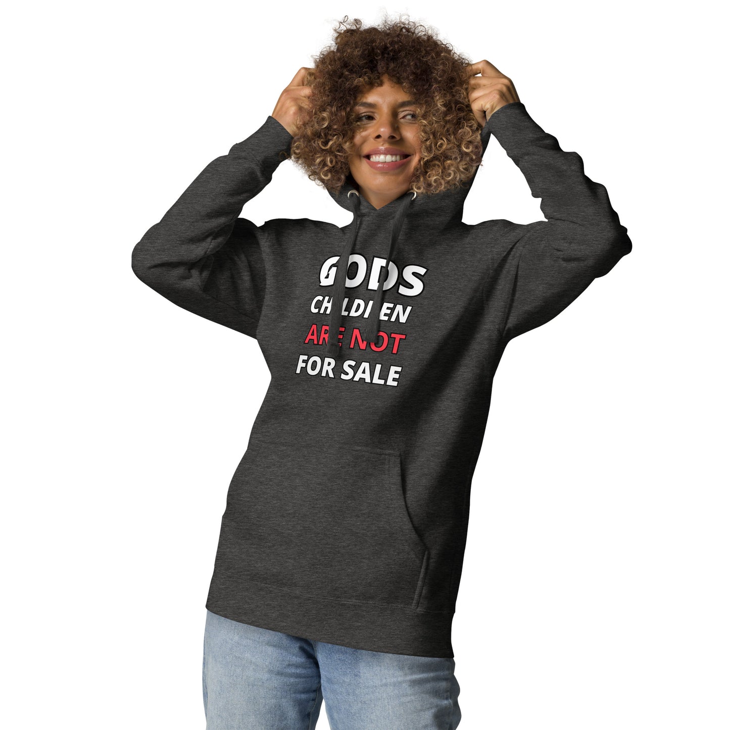 π Gods Children are NOT for Sale | Text inspired Adult Unisex Hoodie