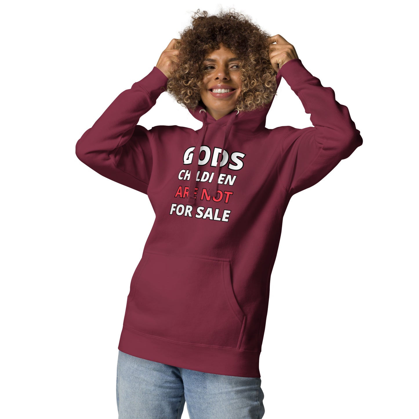 π Gods Children are NOT for Sale | Text inspired Adult Unisex Hoodie