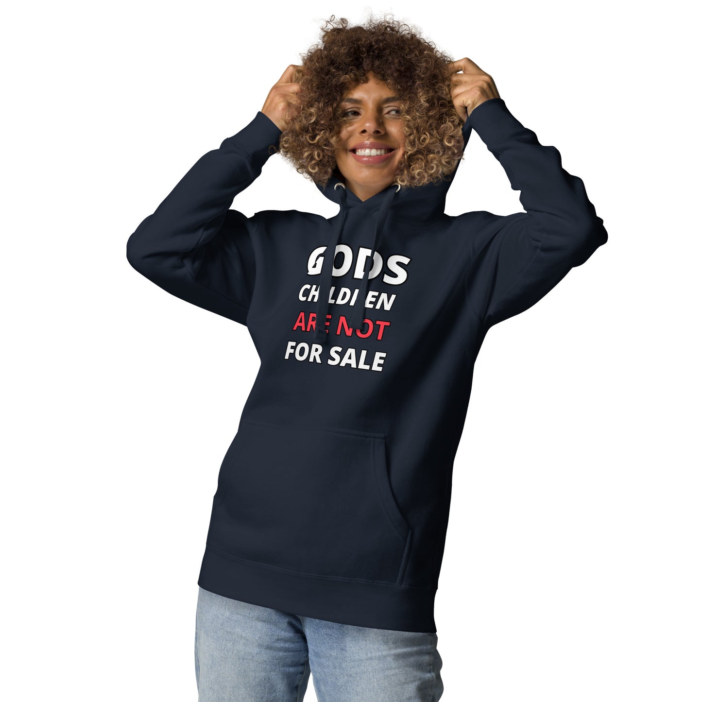 π Gods Children are NOT for Sale | Text inspired Adult Unisex Hoodie