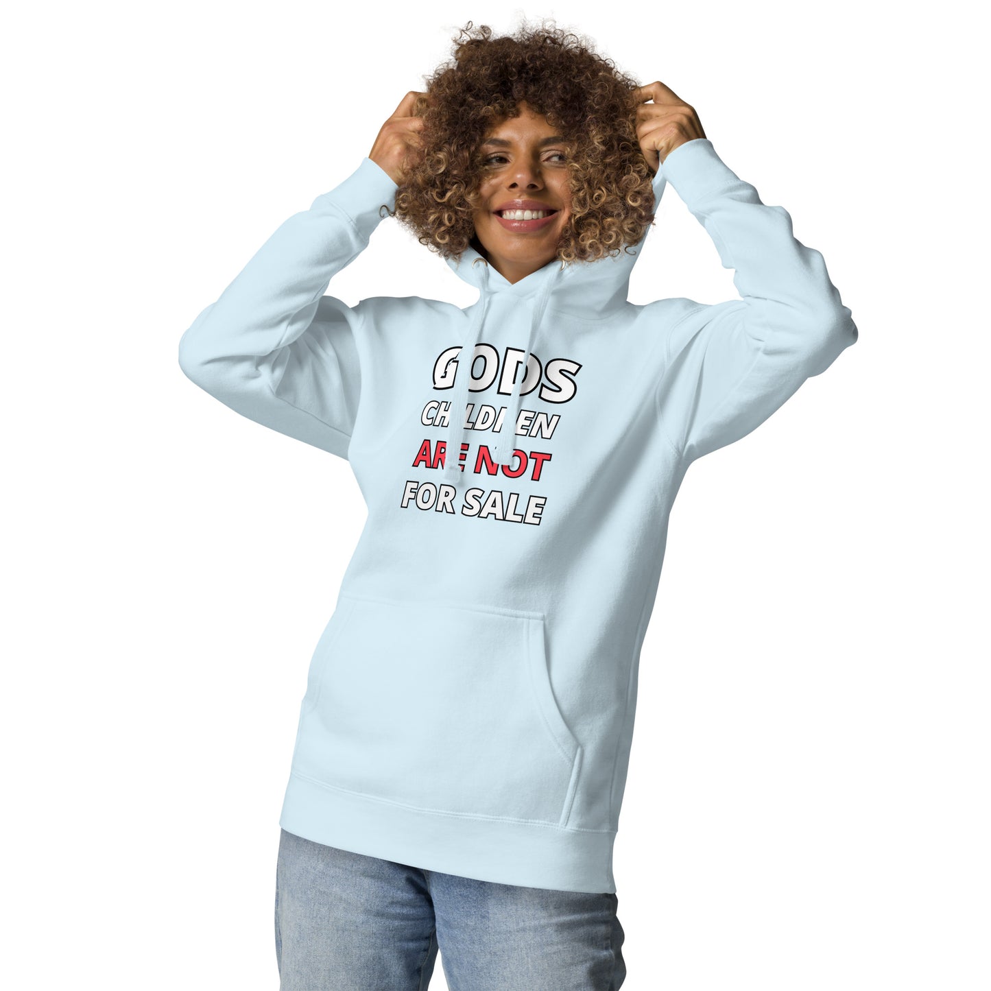 π Gods Children are NOT for Sale | Text inspired Adult Unisex Hoodie