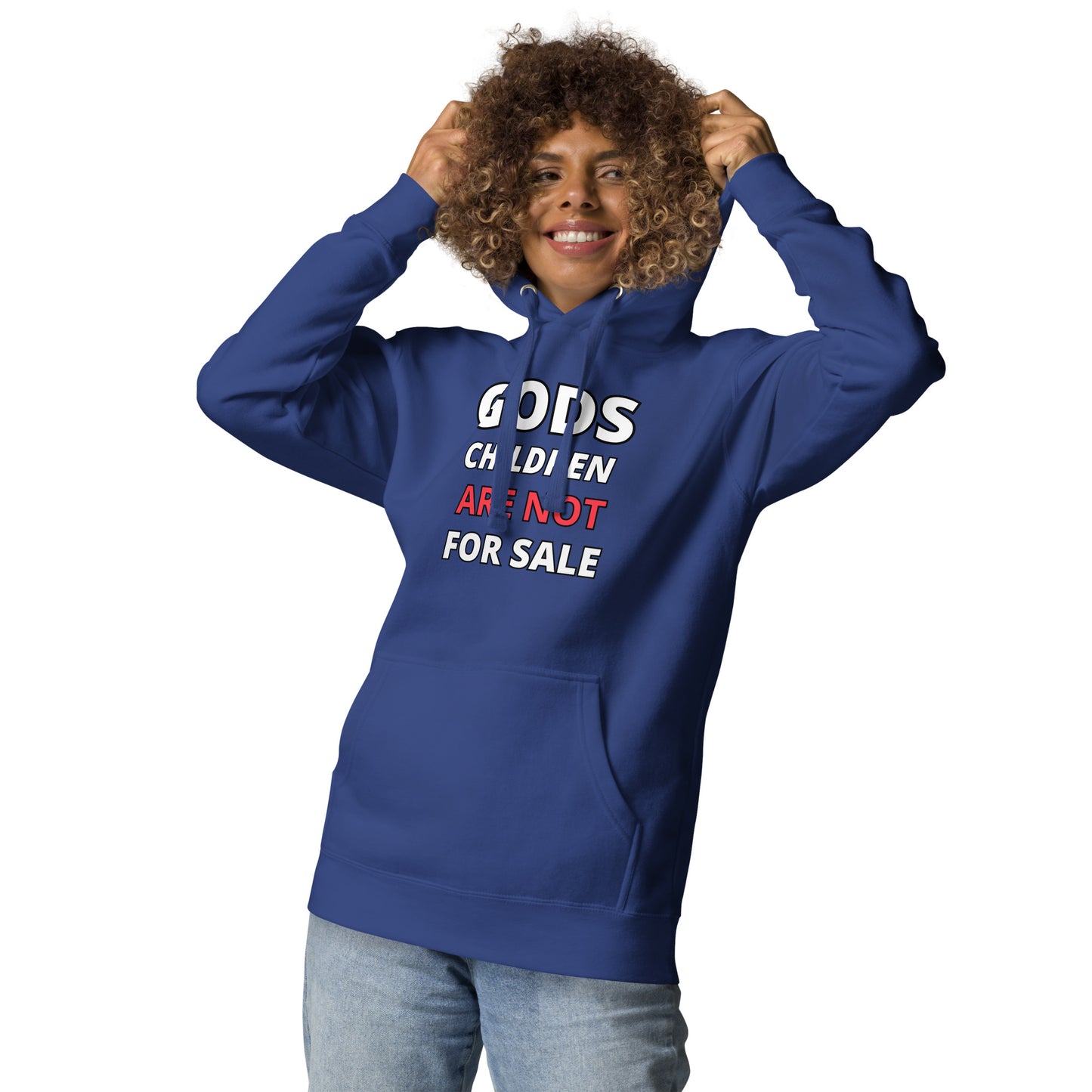 π Gods Children are NOT for Sale | Text inspired Adult Unisex Hoodie