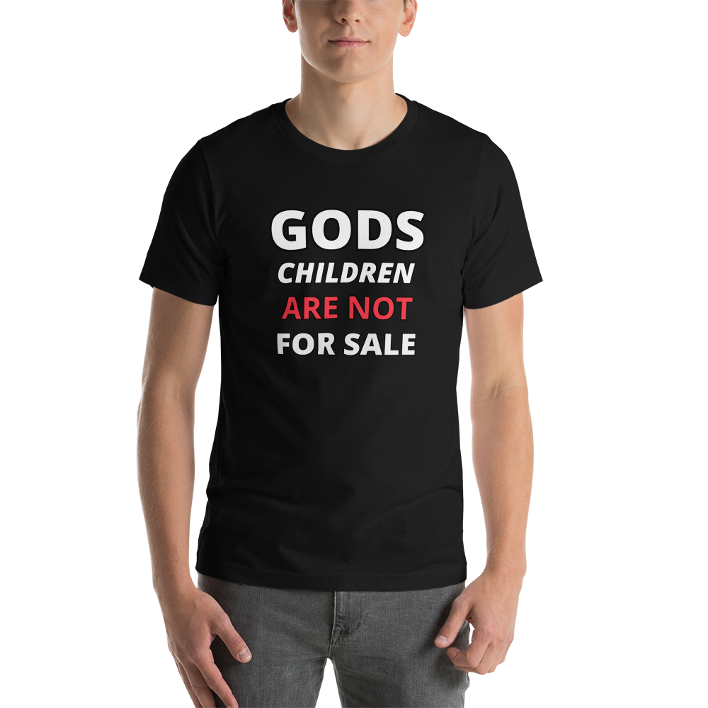 π Gods Children are NOT for Sale | Text inspired Adult Unisex t-shirt