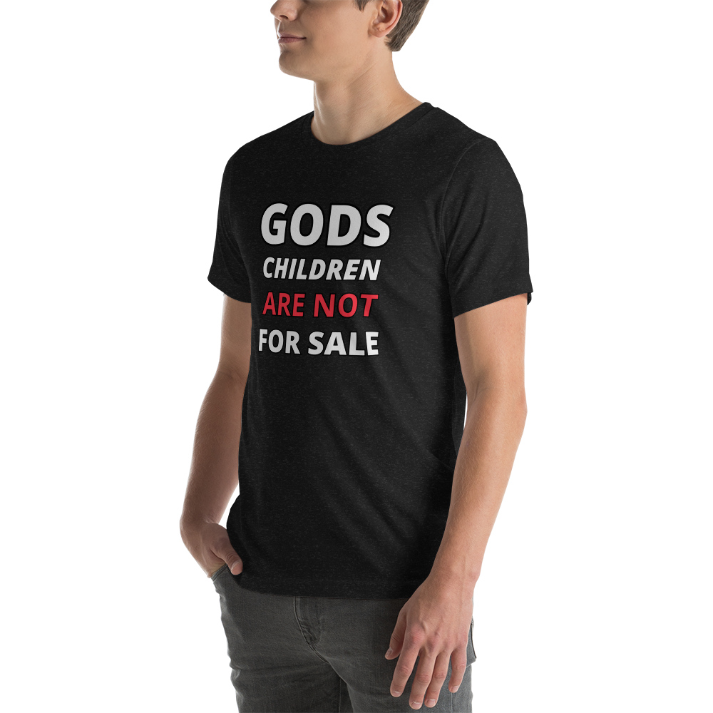 π Gods Children are NOT for Sale | Text inspired Adult Unisex t-shirt