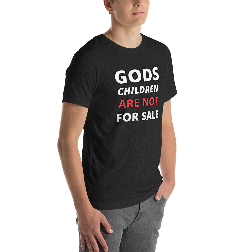 π Gods Children are NOT for Sale | Text inspired Adult Unisex t-shirt