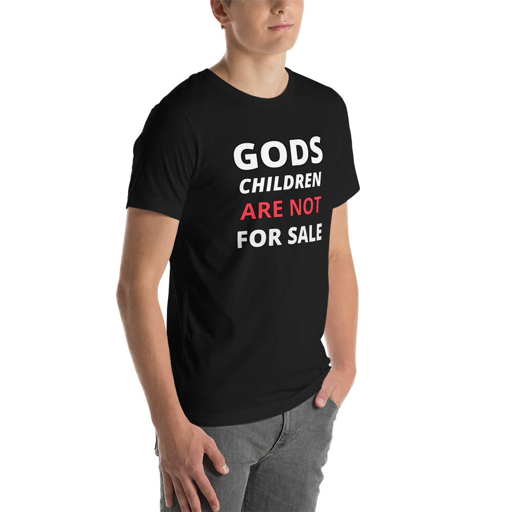 π Gods Children are NOT for Sale | Text inspired Adult Unisex t-shirt
