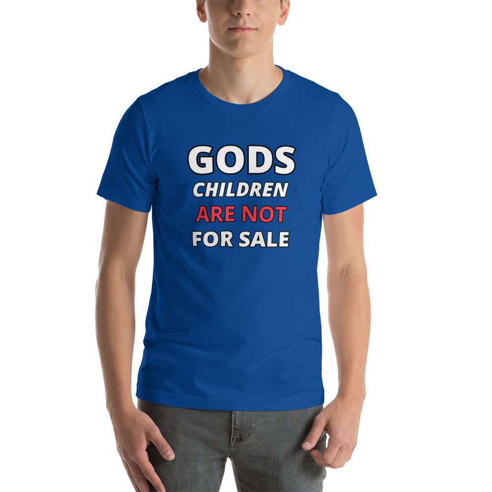 π Gods Children are NOT for Sale | Text inspired Adult Unisex t-shirt
