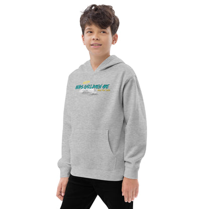 Gods children not for sale | Cloud Inspired Kids fleece hoodie