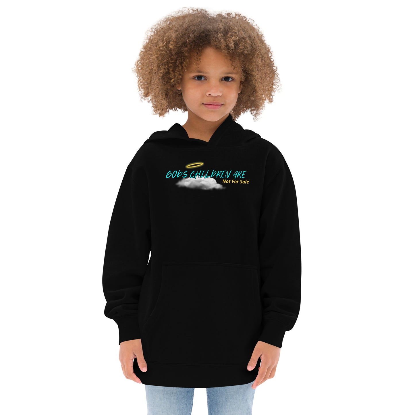 Gods children not for sale | Cloud Inspired Kids fleece hoodie