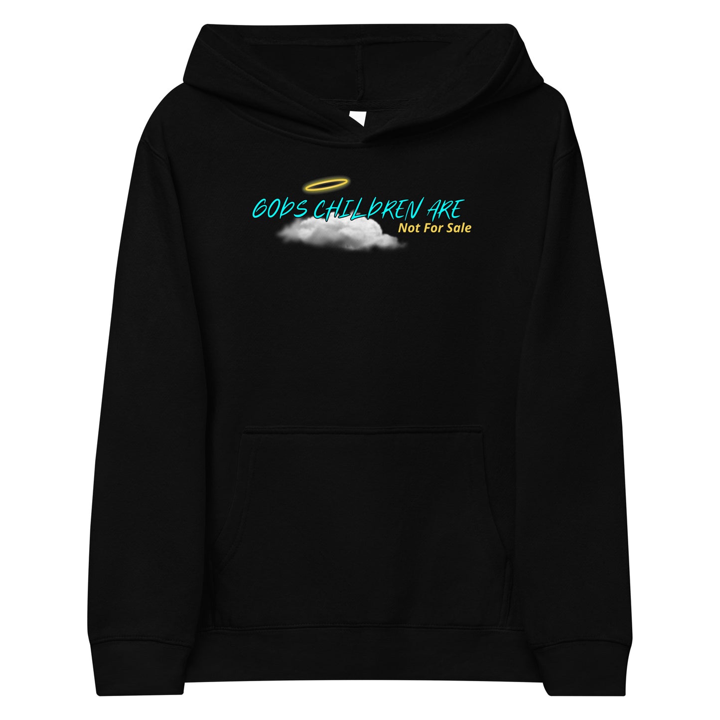 Gods children not for sale | Cloud Inspired Kids fleece hoodie