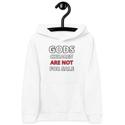 🌞 Gods Children are NOT for Sale  | Text Inspired Kids fleece hoodie