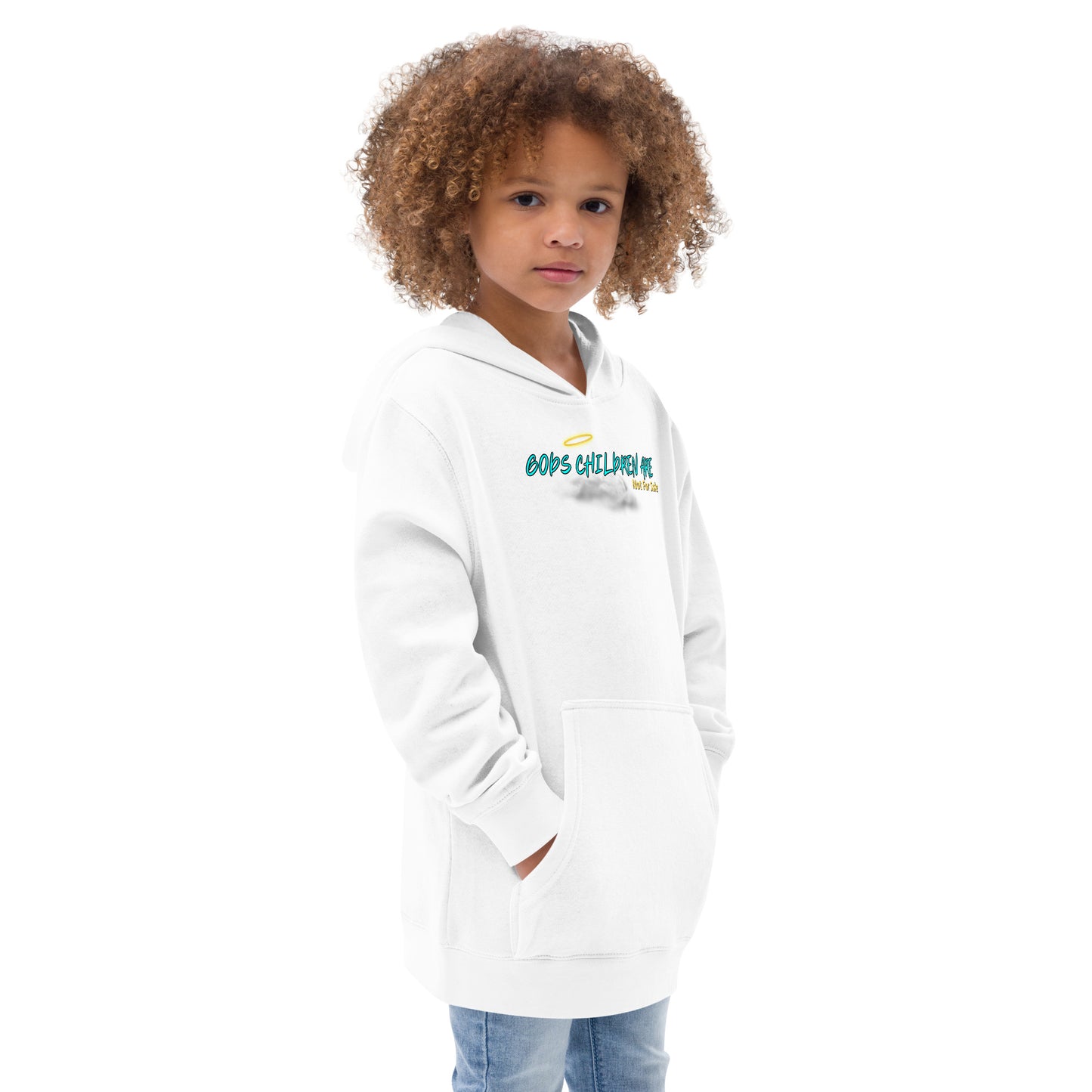 Gods children not for sale | Cloud Inspired Kids fleece hoodie