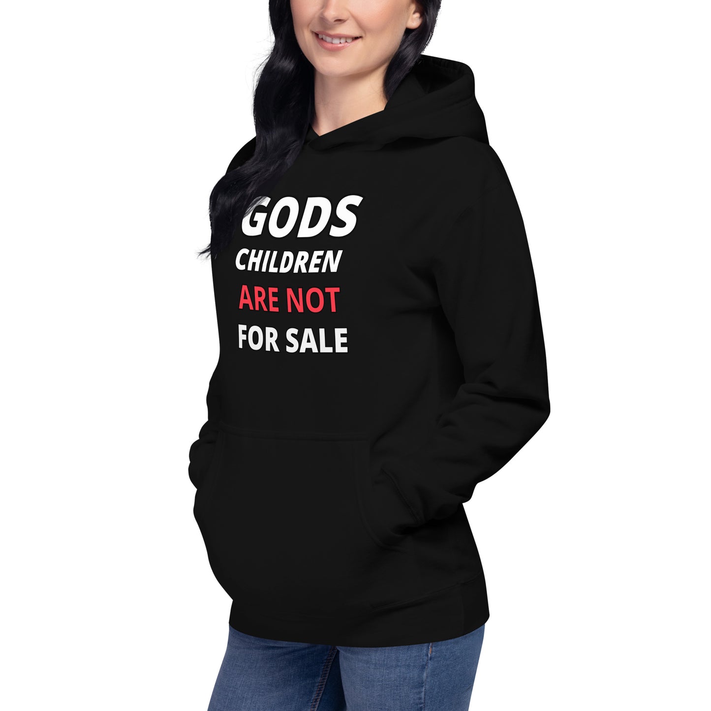 🌞 Gods Children are NOT for Sale | Text inspired Adult Unisex Hoodie