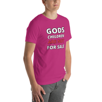 🌞 Gods Children are NOT for Sale | Text inspired Adult Unisex t-shirt