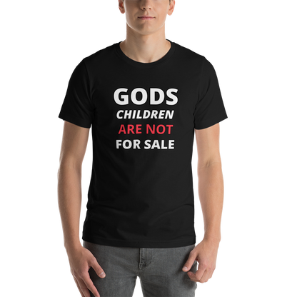 🌞 Gods Children are NOT for Sale | Text inspired Adult Unisex t-shirt