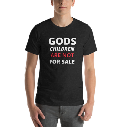 🌞 Gods Children are NOT for Sale | Text inspired Adult Unisex t-shirt