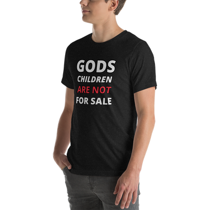 🌞 Gods Children are NOT for Sale | Text inspired Adult Unisex t-shirt