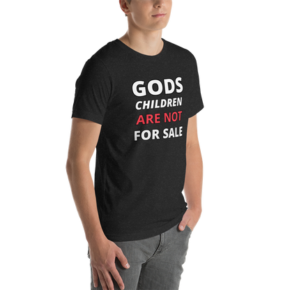 🌞 Gods Children are NOT for Sale | Text inspired Adult Unisex t-shirt