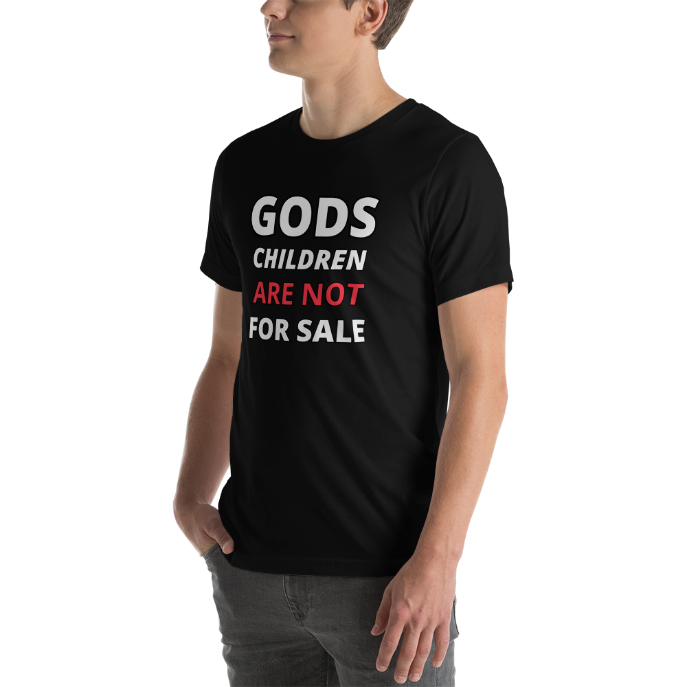 🌞 Gods Children are NOT for Sale | Text inspired Adult Unisex t-shirt