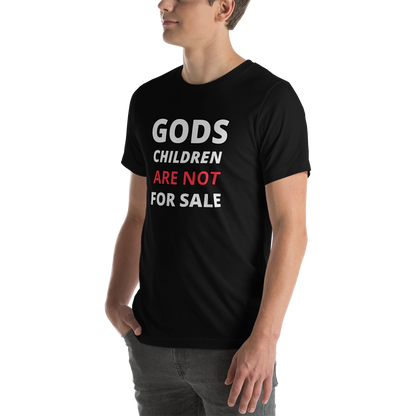 🌞 Gods Children are NOT for Sale | Text inspired Adult Unisex t-shirt