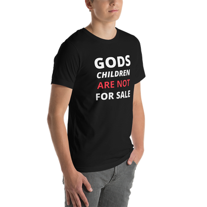 🌞 Gods Children are NOT for Sale | Text inspired Adult Unisex t-shirt