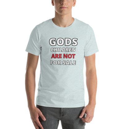 🌞 Gods Children are NOT for Sale | Text inspired Adult Unisex t-shirt