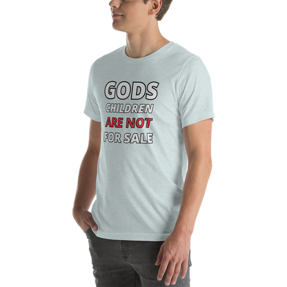 🌞 Gods Children are NOT for Sale | Text inspired Adult Unisex t-shirt