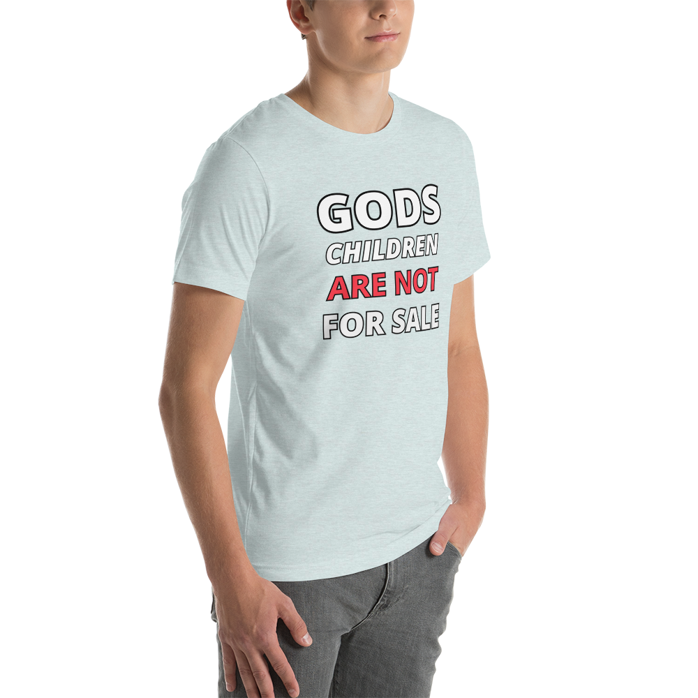 🌞 Gods Children are NOT for Sale | Text inspired Adult Unisex t-shirt