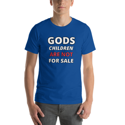 🌞 Gods Children are NOT for Sale | Text inspired Adult Unisex t-shirt