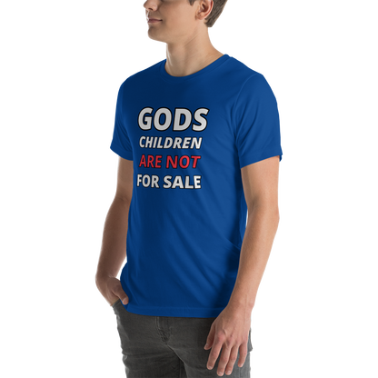 🌞 Gods Children are NOT for Sale | Text inspired Adult Unisex t-shirt