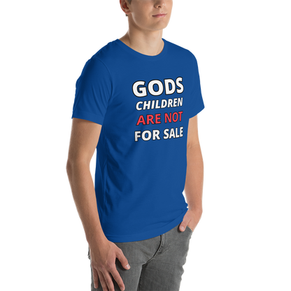 🌞 Gods Children are NOT for Sale | Text inspired Adult Unisex t-shirt