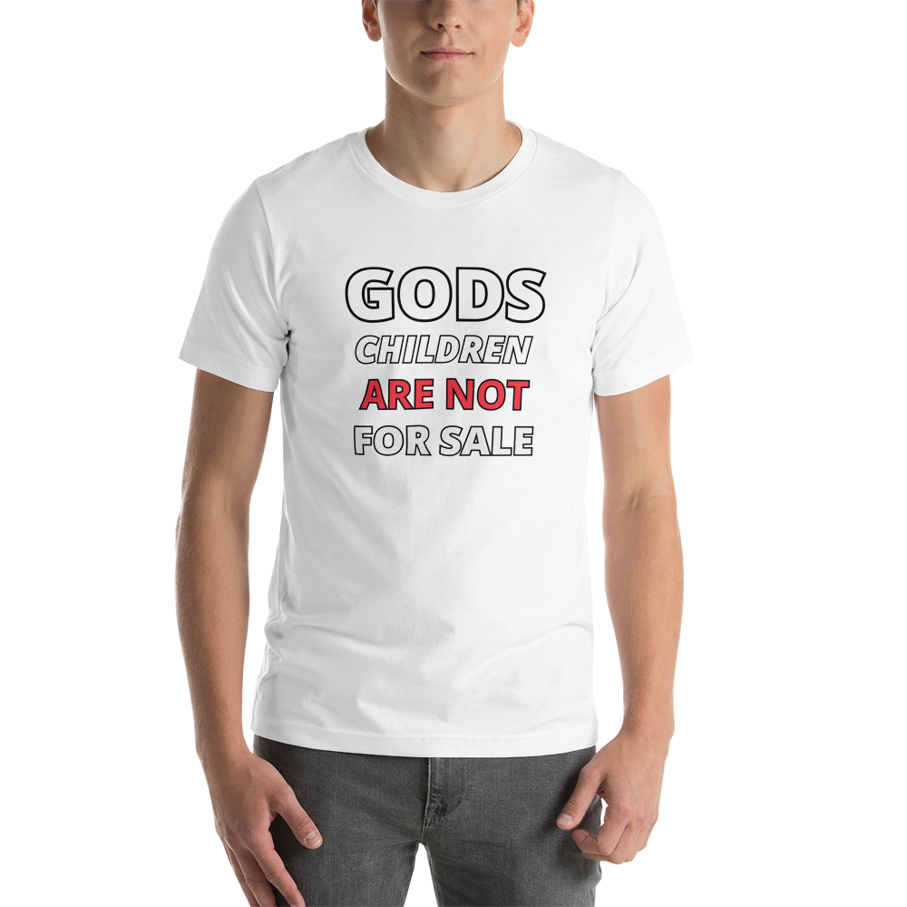 🌞 Gods Children are NOT for Sale | Text inspired Adult Unisex t-shirt