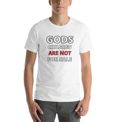 🌞 Gods Children are NOT for Sale | Text inspired Adult Unisex t-shirt