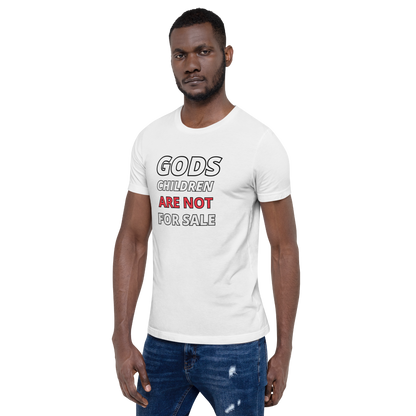 🌞 Gods Children are NOT for Sale | Text inspired Adult Unisex t-shirt