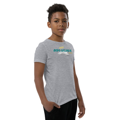 Gods children are not for sale | Cloud Inspired Youth Short Sleeve T-Shirt