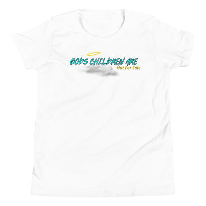 Gods children are not for sale | Cloud Inspired Youth Short Sleeve T-Shirt