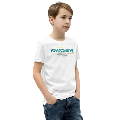 Gods children are not for sale | Cloud Inspired Youth Short Sleeve T-Shirt